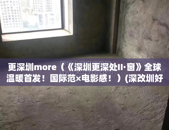 更深圳more（《深圳更深处II·窗》全球温暖首发！国际范×电影感！）(深改圳好)