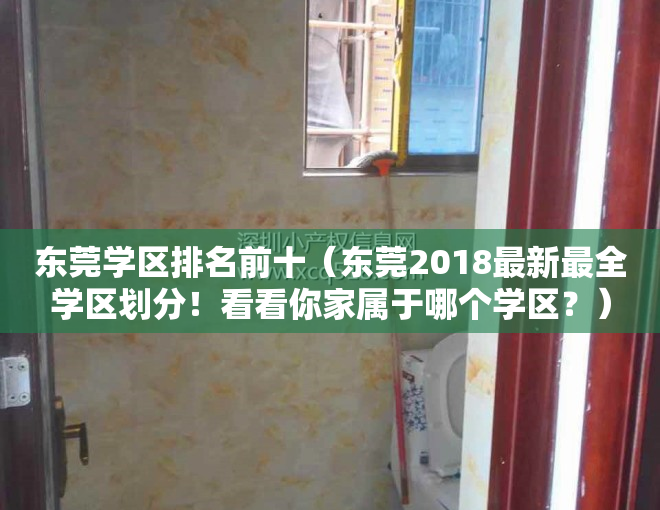 东莞学区排名前十（东莞2018最新最全学区划分！看看你家属于哪个学区？）