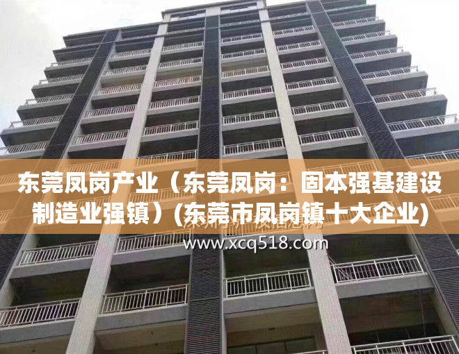 东莞凤岗产业（东莞凤岗：固本强基建设制造业强镇）(东莞市凤岗镇十大企业)