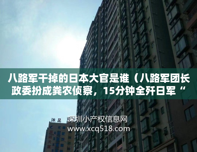 八路军干掉的日本大官是谁（八路军团长政委扮成粪农侦察，15分钟全歼日军“东京慰问团”）