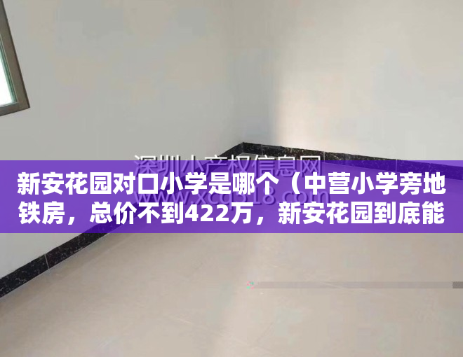 新安花园对口小学是哪个（中营小学旁地铁房，总价不到422万，新安花园到底能不能买？）