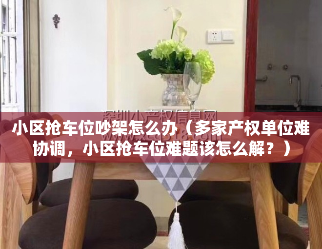 小区抢车位吵架怎么办（多家产权单位难协调，小区抢车位难题该怎么解？）