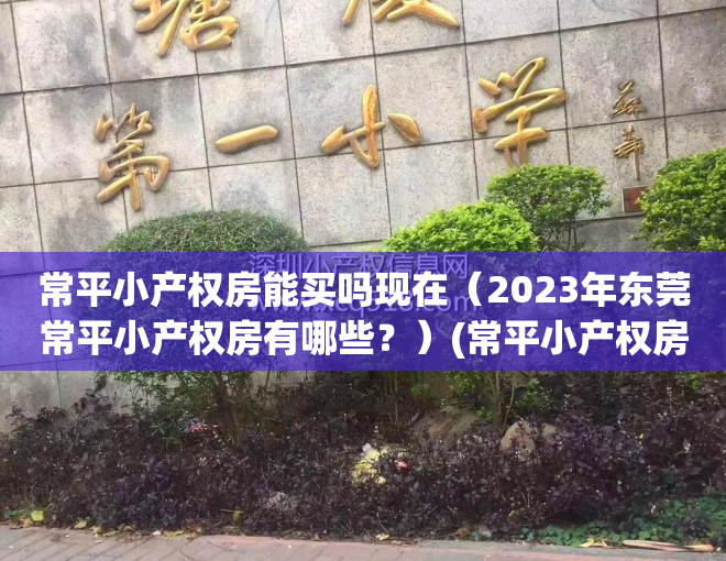 常平小产权房能买吗现在（2023年东莞常平小产权房有哪些？）(常平小产权房楼盘名单)