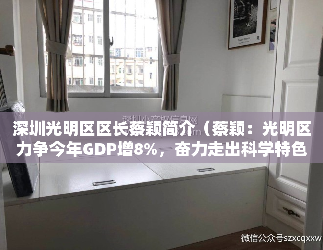 深圳光明区区长蔡颖简介（蔡颖：光明区力争今年GDP增8%，奋力走出科学特色的高质量发展之路｜深圳高质量发展大会）