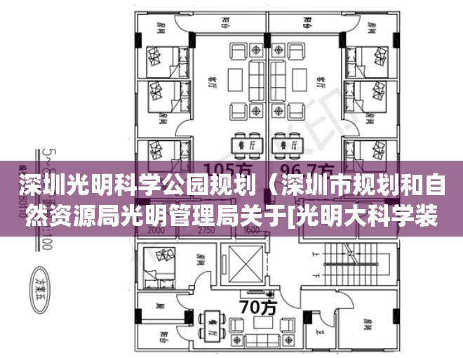 深圳光明科学公园规划（深圳市规划和自然资源局光明管理局关于[光明大科学装置 集群＆楼村北片区]法定图则修编03-29地块规划调整的公示）