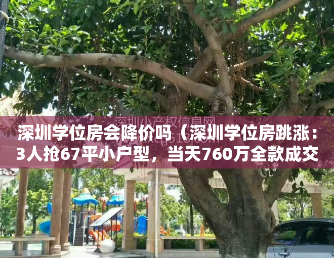 深圳学位房会降价吗（深圳学位房跳涨：3人抢67平小户型，当天760万全款成交）