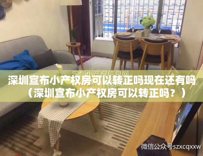 深圳宣布小产权房可以转正吗现在还有吗（深圳宣布小产权房可以转正吗？）