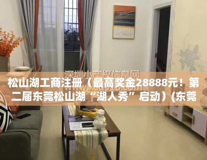 松山湖工商注册（最高奖金28888元！第二届东莞松山湖“湖人秀”启动）(东莞松山湖logo)