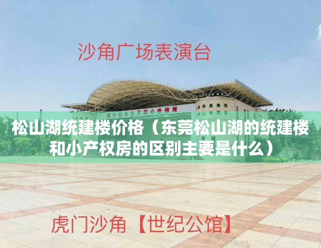 松山湖统建楼价格（东莞松山湖的统建楼和小产权房的区别主要是什么）