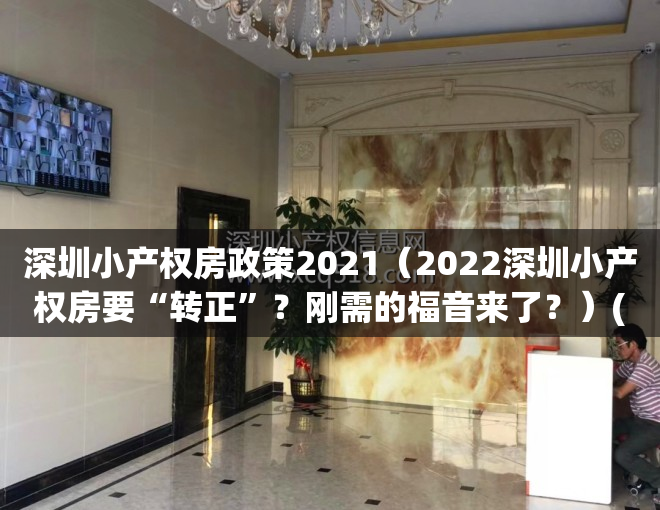 深圳小产权房政策2021（2022深圳小产权房要“转正”？刚需的福音来了？）(深圳小产权房何去何从)