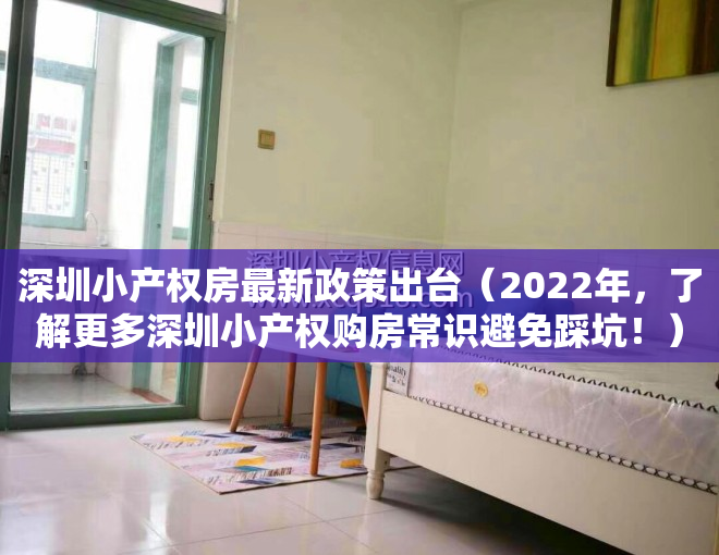 深圳小产权房最新政策出台（2022年，了解更多深圳小产权购房常识避免踩坑！）