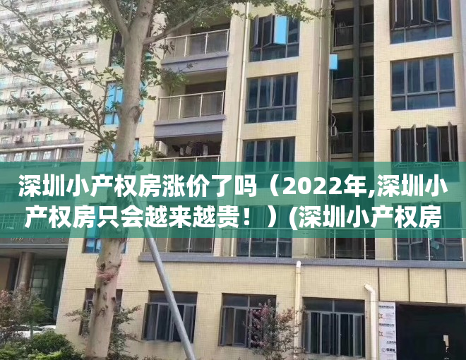 深圳小产权房涨价了吗（2022年,深圳小产权房只会越来越贵！）(深圳小产权房价格涨幅)