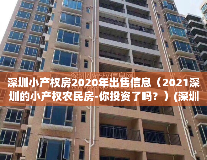 深圳小产权房2020年出售信息（2021深圳的小产权农民房-你投资了吗？）(深圳小产权房多少钱一平)