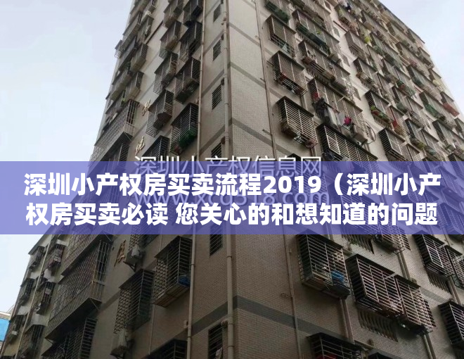 深圳小产权房买卖流程2019（深圳小产权房买卖必读 您关心的和想知道的问题都在这里）