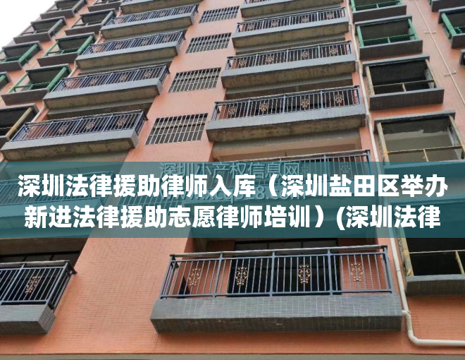 深圳法律援助律师入库（深圳盐田区举办新进法律援助志愿律师培训）(深圳法律支援)