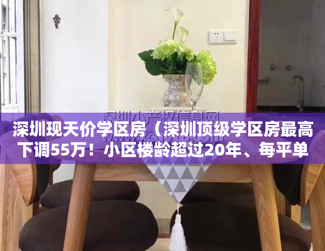 深圳现天价学区房（深圳顶级学区房最高下调55万！小区楼龄超过20年、每平单价一度超40万）