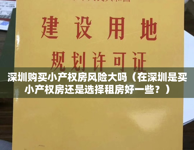 深圳购买小产权房风险大吗（在深圳是买小产权房还是选择租房好一些？）