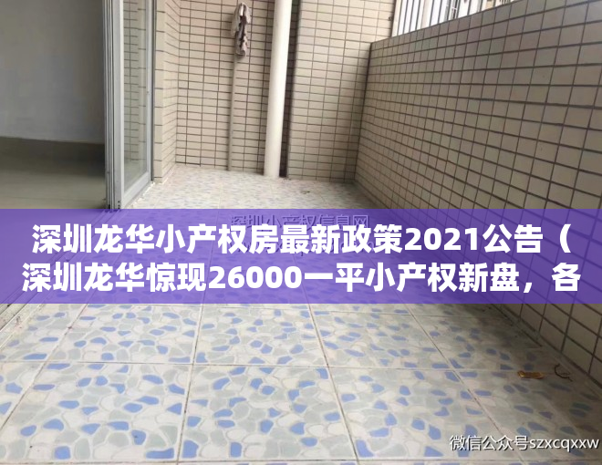 深圳龙华小产权房最新政策2021公告（深圳龙华惊现26000一平小产权新盘，各方面优于商品房，你会买吗）