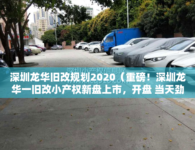 深圳龙华旧改规划2020（重磅！深圳龙华一旧改小产权新盘上市，开盘 当天劲销七成！）