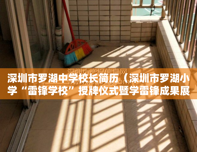 深圳市罗湖中学校长简历（深圳市罗湖小学“雷锋学校”授牌仪式暨学雷锋成果展示活动举行）