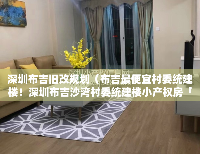 深圳布吉旧改规划（布吉最便宜村委统建楼！深圳布吉沙湾村委统建楼小产权房「天誉花园」封闭式花园小区房 原始户型使用率高的村委房，通燃气 带地下停车场）