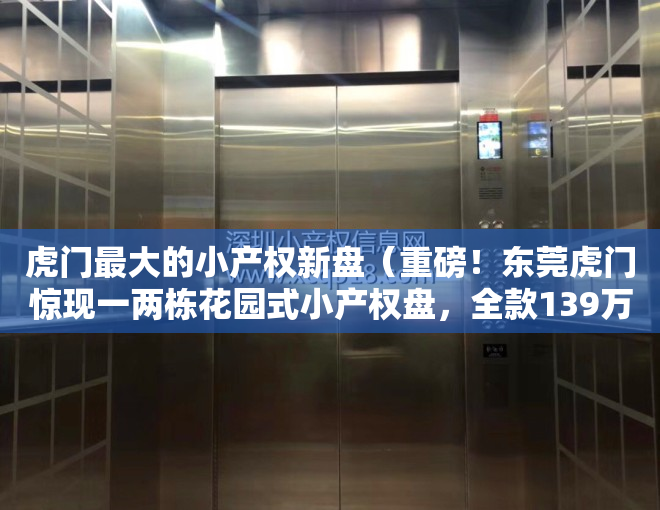 虎门最大的小产权新盘（重磅！东莞虎门惊现一两栋花园式小产权盘，全款139万一套还送精装修）