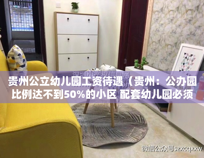 贵州公立幼儿园工资待遇（贵州：公办园比例达不到50%的小区 配套幼儿园必须办成公办园）