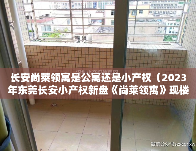 长安尚莱领寓是公寓还是小产权（2023年东莞长安小产权新盘《尚莱领寓》现楼交付，刚需居家、投资！能贷款的小产权房近地铁的小产权集资房地铁口 没有社保怎么买房？）