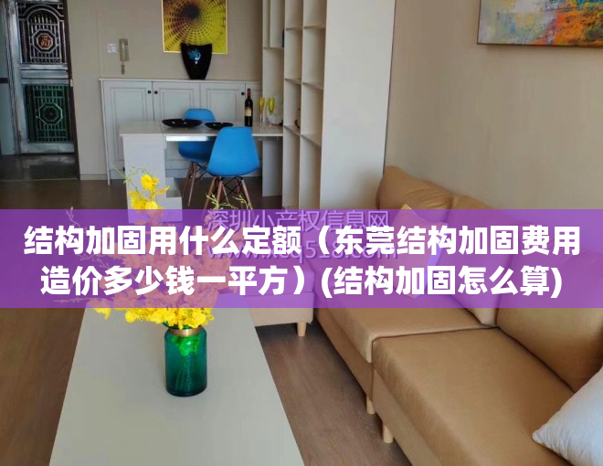 结构加固用什么定额（东莞结构加固费用造价多少钱一平方）(结构加固怎么算)