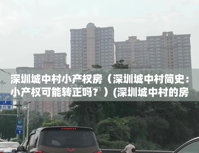 深圳城中村小产权房（深圳城中村简史：小产权可能转正吗？）(深圳城中村的房子是谁建的呢?)